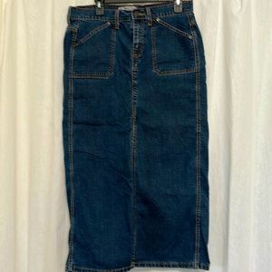 Long Denim Skirt
